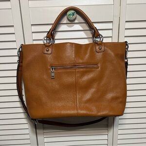 Women's Elegant Tan Leather Bag